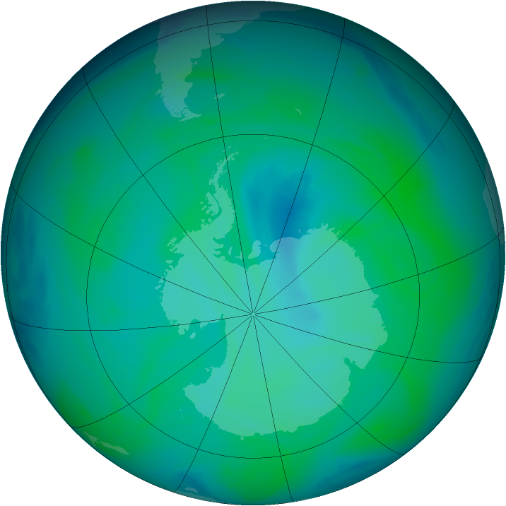 Ozone Map 2004-12-18
